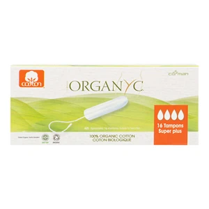 Organyc  Menstruační tampony z biobavlny SUPER PLUS 16 ks