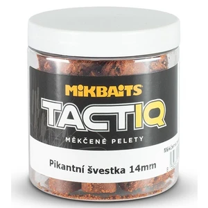 Mikbaits mäkčené pelety tactiq 250 ml 14 mm-pikantná slivka