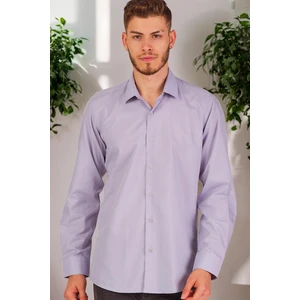 G726 DEWBERRY MEN'S SHIRT-PLAIN LILAC