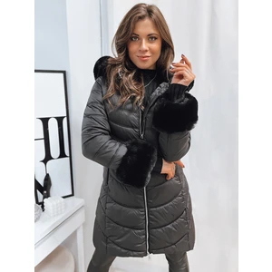 Women's quilted winter jacket MOON black Dstreet