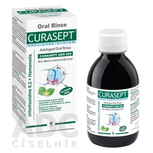 Curasept Ads Astringent 020 Oral Rinse zklidňující ústní voda proti krvácení dásní 200 ml