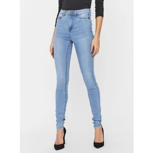 Light Blue Skinny Fit Jeans Noisy May Callie - Women