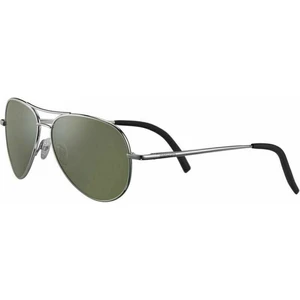 Serengeti Carrara Small Shiny Silver/Mineral Polarized