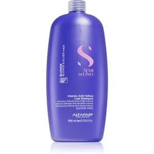 Alfaparf Milano Semi Di Lino Blonde Intense Anti-Yellow Low Shampoo szampon neutralizujący do włosów blond 1000 ml