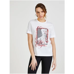 White Women's T-Shirt Guess Bellavita - Women