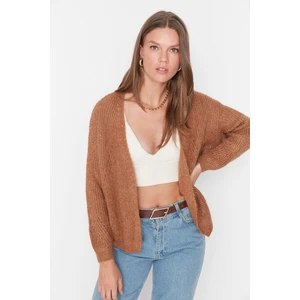 Trendyol Brown Oversize Knitwear Cardigan