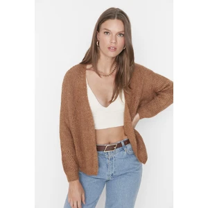 Trendyol Brown Oversize Knitwear Cardigan