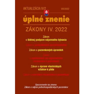 Aktualizácia IV/2 2022 – bývanie, stavebný zákon