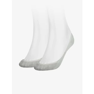 Set of two pairs of light gray women's socks Tommy Hilfiger - Ladies