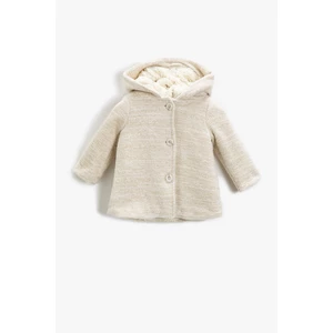Koton Hooded Coat Buttoned