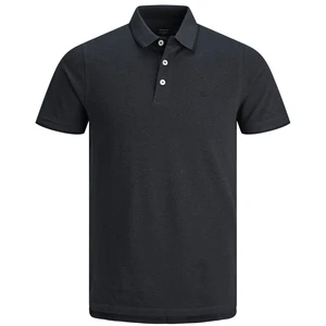 Jack&Jones Pánske polo triko JJEPAULOS 12136668 Dark Grey Melange SLIM FIT XL