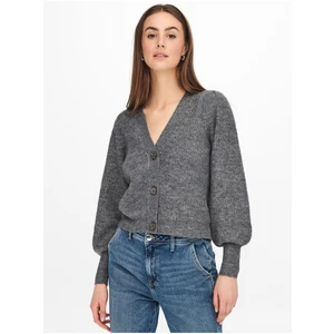 JDY Rea Grey Brindled Cardigan - Ladies