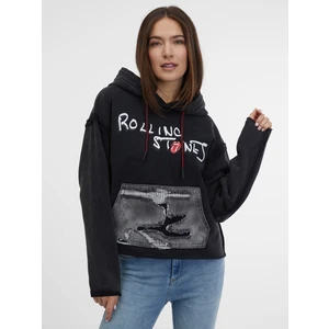 Black Women's Hoodie Desigual Rolling - Women