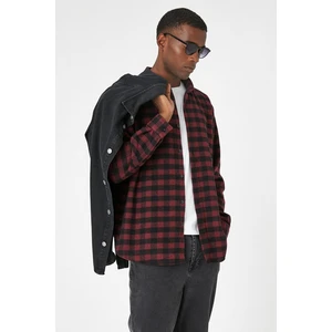 Koton Shirt - Burgundy - Relaxed fit