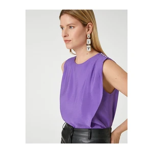 Koton Shoulder Detailed Sleeveless Blouse