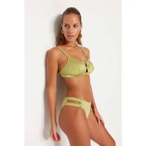 Trendyol Bikini Bottom - Green - Plain