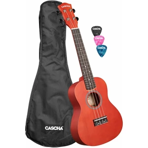 Cascha CUC102 Linden Koncert ukulele Red