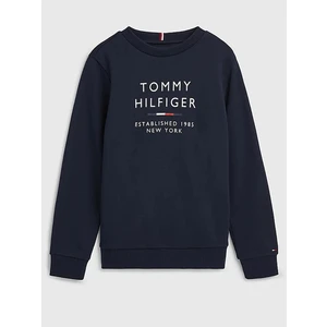 Tmavě modrá klučičí mikina Tommy Hilfiger - Kluci