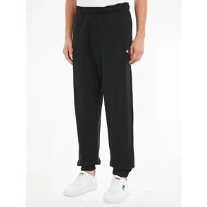 Black Mens Trousers Tommy Jeans Solid Bad - Men