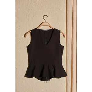 Trendyol Black Volan Blouse