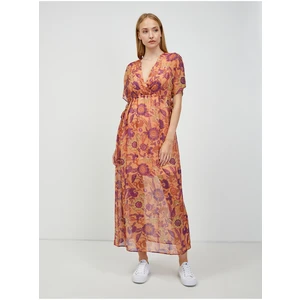 Orange Floral Maxi dress ORSAY - Women