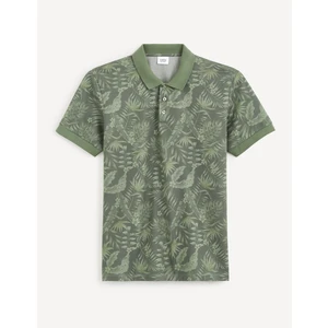 Celio Patterned Polo T-Shirt Cebird - Men