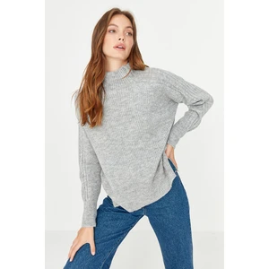 Trendyol Sweater - Gray - Regular fit