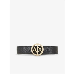 Women's double-sided belt in gold-black Armani Exchange - Womens