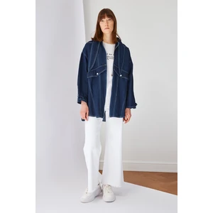 Trendyol Indigo Collar Detailed Denim Jacket