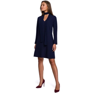 Stylove Woman's Dress S233 Navy Blue