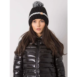 Women's warm black hat