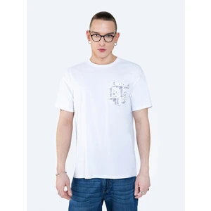 Big Star Man's T-shirt_ss T-shirt 152000 Cream Knitted-101