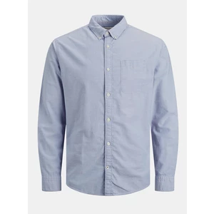 Jack&Jones Pánská košile JJEOXFORD Slim Fit 12182486 Cashmere Blue L