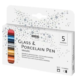 Kreul Marker für Glas und Porzellan Metallic 5 Stck