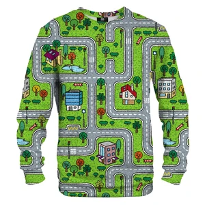 Mr. GUGU & Miss GO Unisex's City Carpet Sweater S-Pc2177