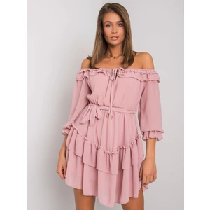 OCH BELLA Pink Spanish dress with a frill