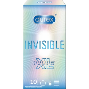 Durex Invisible XL kondomy 10 ks