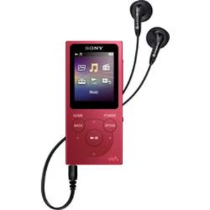 MP3 prehrávač Sony NW-E394 8 GB, červená