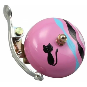 Crane Bell Handpainted Suzu Bicycle Bell w/ Steel Band Mount Kuko Neko