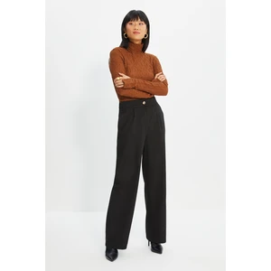 Trendyol Black Wide Leg Trousers