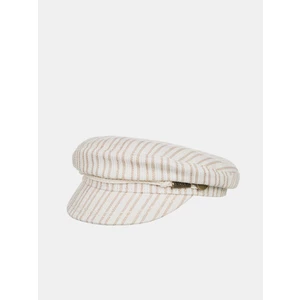 Cream Striped Cap Roxy - Women