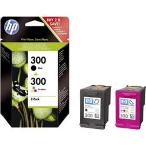 HP 300 - combo pack (černá, 3barevná), CN637EE