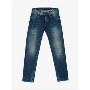 Dark Blue Men's Straight Fit Jeans Jeans Kingston Jeans Jeans - Men