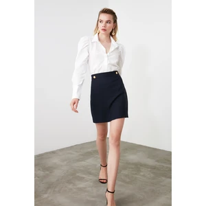 Trendyol Navy Blue Straight Skirt