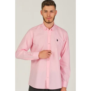 G725 DEWBERRY MEN'S SHIRT-DARK PINK