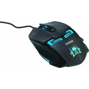 Crono CM647 - optická herní myš, USB konektor, rozlišení 800/1200/1600 DPI , modré podsvícení