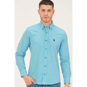 G776 DEWBERRY MEN'S SHIRT-TURQUOISE