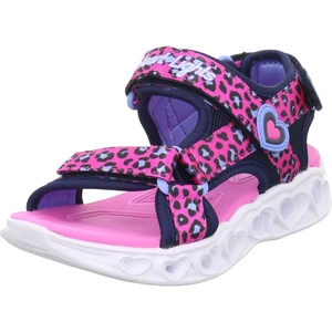 Skechers S Lights - Heart Lights Sandals - Sawy Cat hot pink-blue 32