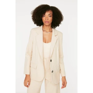 Trendyol Stone Plain Basic Blazer Jacket