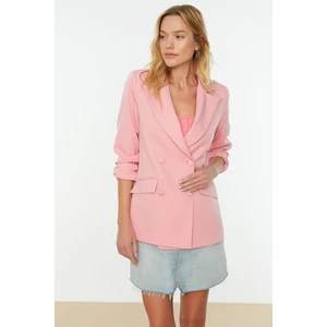 Trendyol Pink Button Detailed Jacket